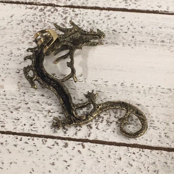 Bronze Dragon Left Ear Cuff - Picture 4 of 6